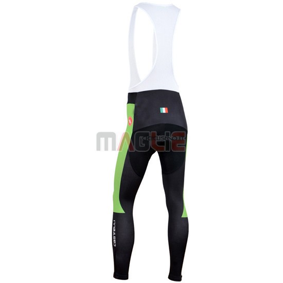 Maglia Castelli manica lunga 2014 nero e verde