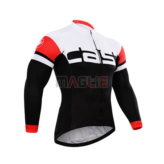 Maglia Castelli manica lunga 2015 nero e bianco