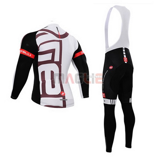 Maglia Castelli manica lunga 2015 rosso e bianco