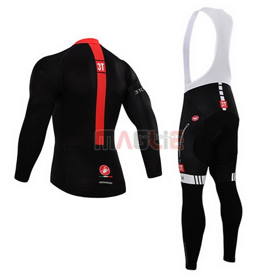 Maglia Castelli manica lunga 2015 rosso e nero