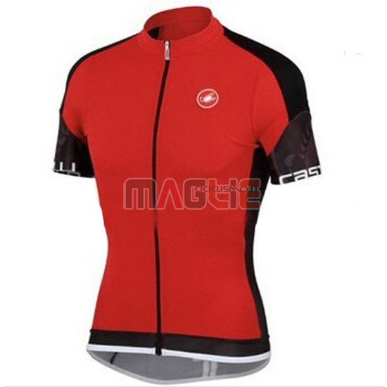 Maglia Castelli manica corta 2015 nero e rosso