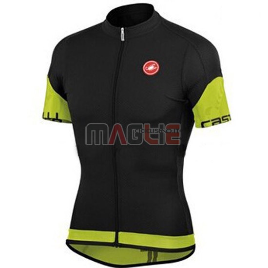 Maglia Castelli manica corta 2015 nero e verde