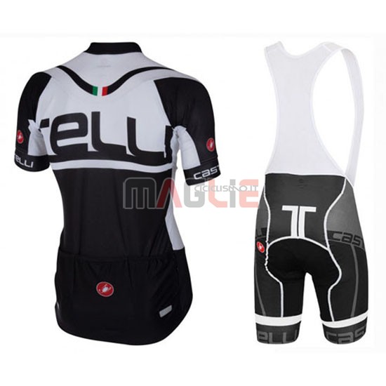 Maglia Castelli manica corta 2016 bianco e nero