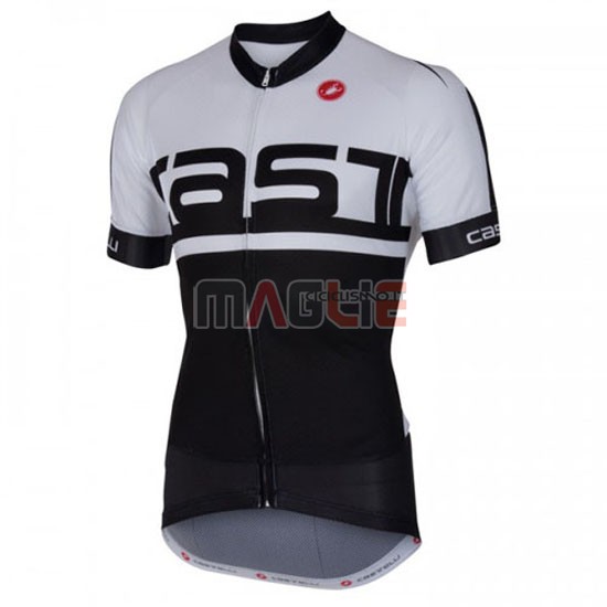 Maglia Castelli manica corta 2016 bianco e nero