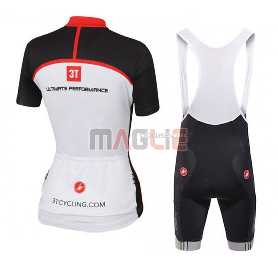 Maglia Castelli manica corta 2016 bianco e rosso