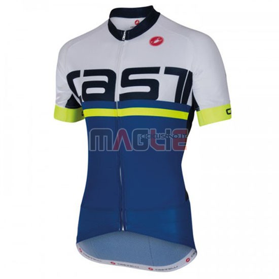 Maglia Castelli manica corta 2016 blu e bianco