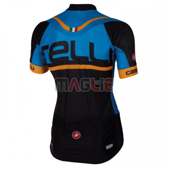 Maglia Castelli manica corta 2016 blu e nero