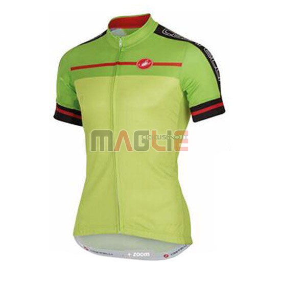 Maglia Castelli manica corta 2016 giallo e verde