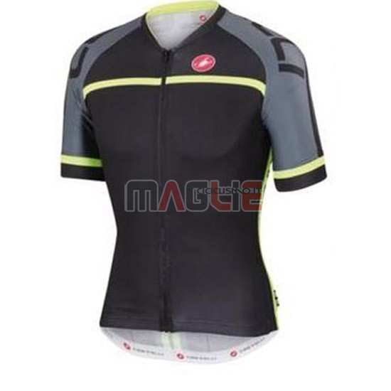 Maglia Castelli manica corta 2016 grigio e giallo - Clicca l'immagine per chiudere