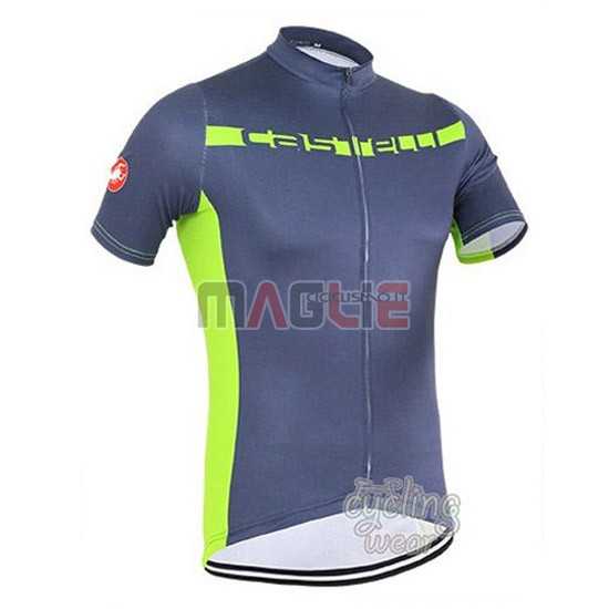 Maglia Castelli manica corta 2016 grigio e verde