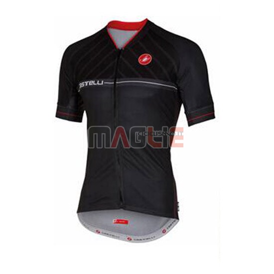 Maglia Castelli manica corta 2016 grigio e nero