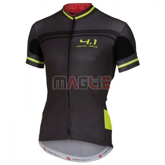 Maglia Castelli manica corta 2016 nero e verde