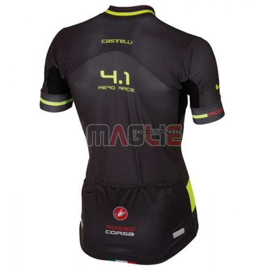 Maglia Castelli manica corta 2016 nero e verde