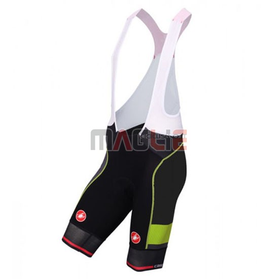 Maglia Castelli manica corta 2016 nero e verde