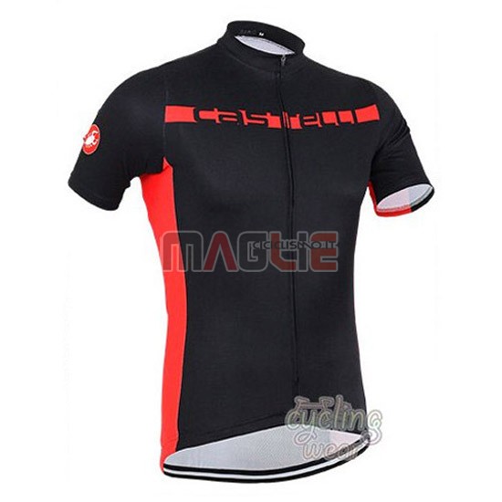 Maglia Castelli manica corta 2016 nero e rosso