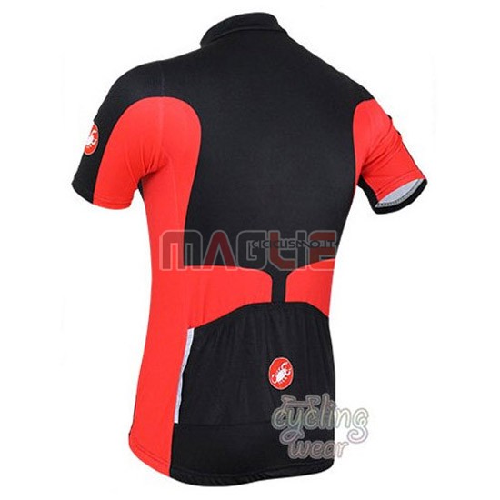 Maglia Castelli manica corta 2016 nero e rosso - Clicca l'immagine per chiudere