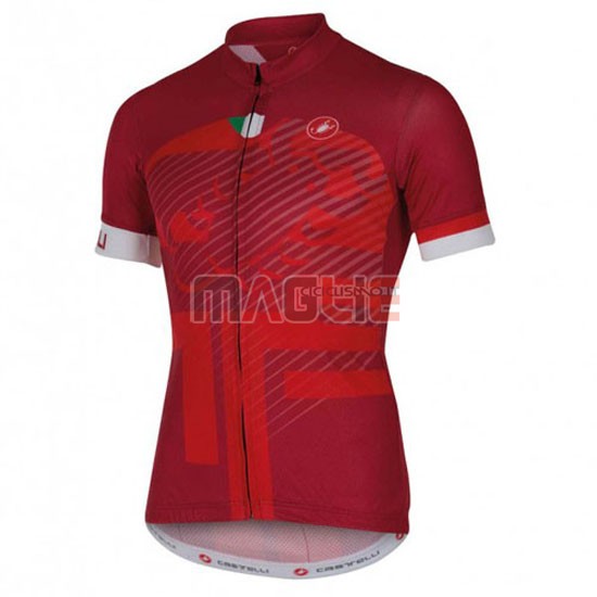 Maglia Castelli manica corta 2016 rosso e bianco - Clicca l'immagine per chiudere