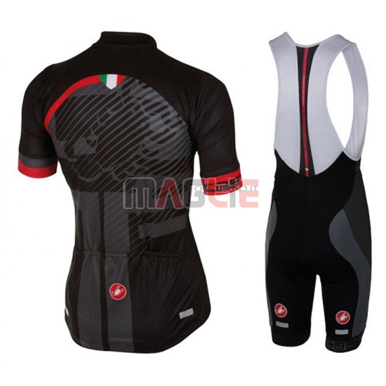 Maglia Castelli manica corta 2016 rosso nero