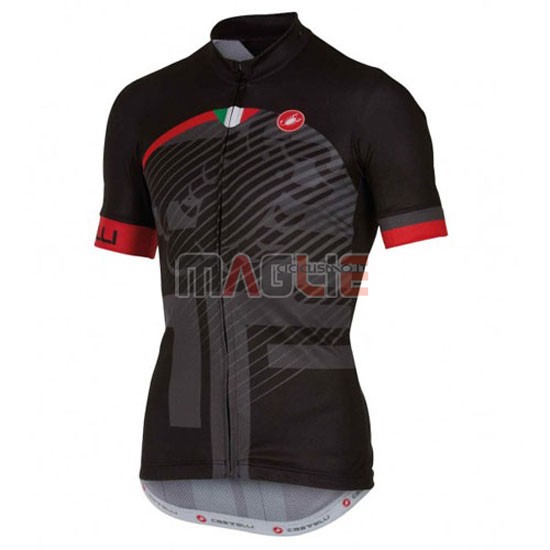 Maglia Castelli manica corta 2016 rosso nero