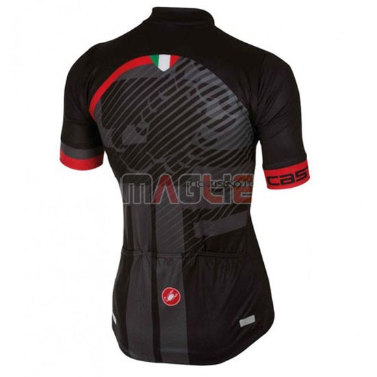 Maglia Castelli manica corta 2016 rosso nero