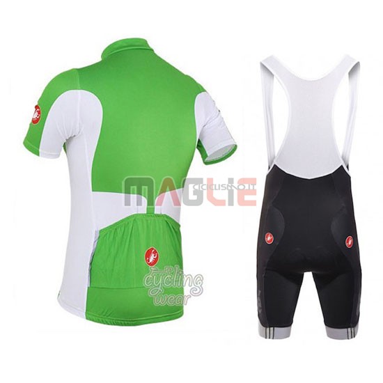 Maglia Castelli manica corta 2016 verde e bianco