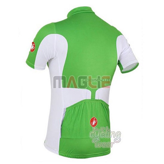 Maglia Castelli manica corta 2016 verde e bianco