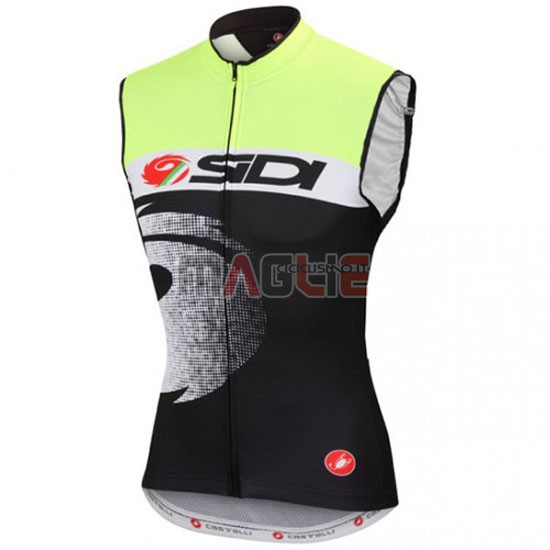 Gilet antivento Castelli 2016 nero e verde