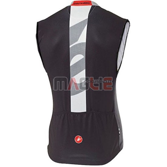 Gilet antivento Castelli e 2016 nero e bianco