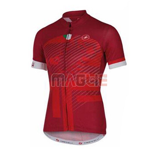 Maglia Castelli manica corta 2016 rosso - Clicca l'immagine per chiudere