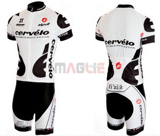 Maglia Cervelo manica corta 2009 nero e bianco - Clicca l'immagine per chiudere