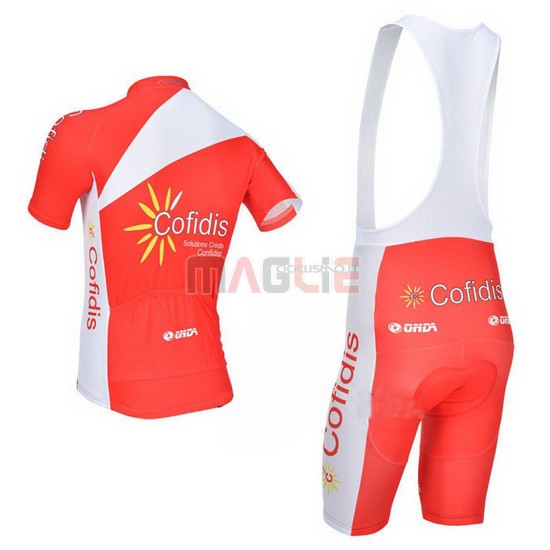 Maglia Cofidis manica corta 2013 rosso