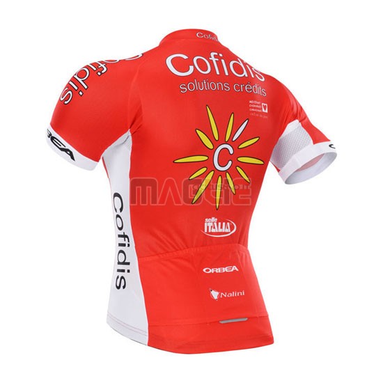 Maglia Cofidis manica corta 2015 rosso