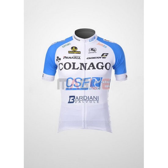 Maglia Colnago manica corta 2012 celeste e bianco