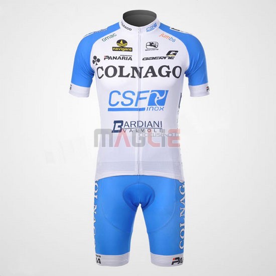 Maglia Colnago manica corta 2012 celeste e bianco