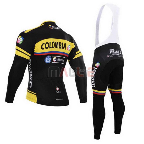 Maglia Colombia manica lunga nero e giallo - Clicca l'immagine per chiudere