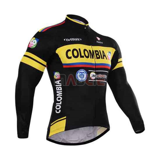 Maglia Colombia manica lunga nero e giallo