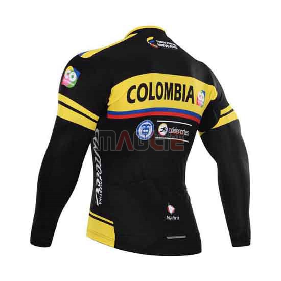 Maglia Colombia manica lunga nero e giallo