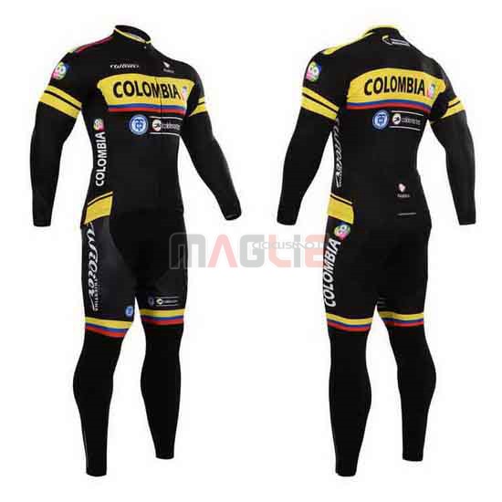 Maglia Colombia manica lunga nero e giallo