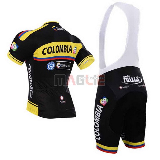 Maglia Colombia manica corta 2012 nero e giallo