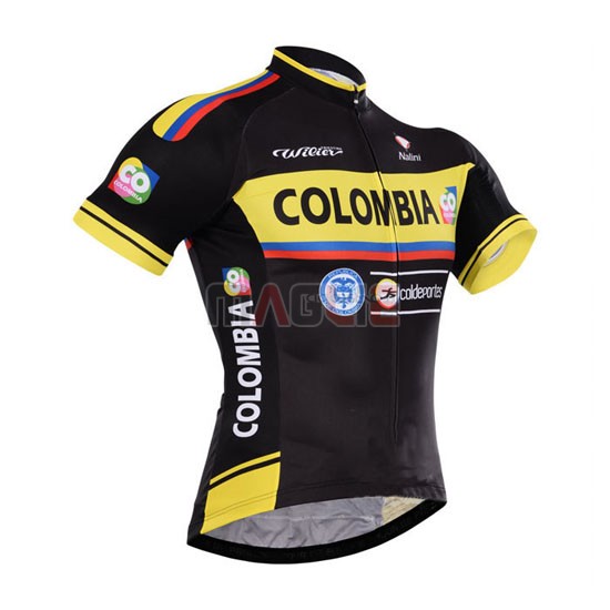 Maglia Colombia manica corta 2012 nero e giallo