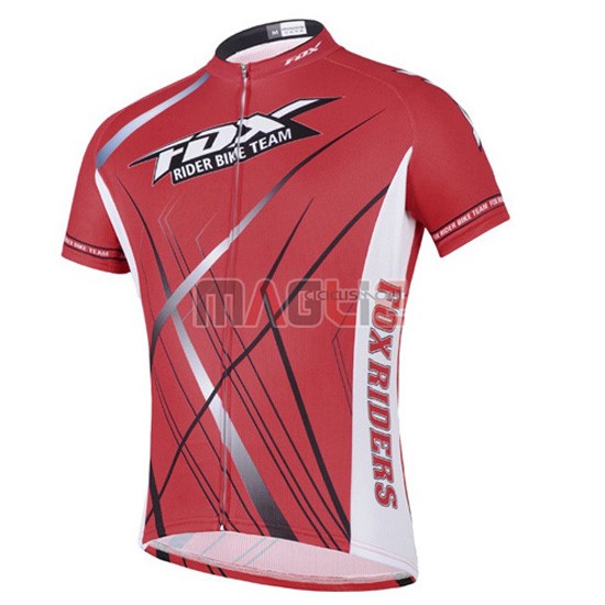 Maglia Fox manica corta 2014 nero e rosso - Clicca l'immagine per chiudere