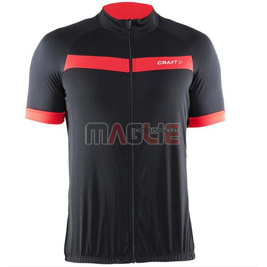 Maglia Craft manica corta 2016 nero e rosso - Clicca l'immagine per chiudere