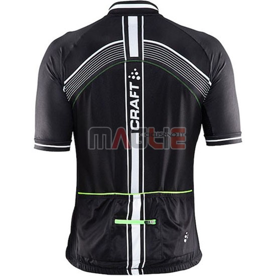 Maglia Craft manica corta 2016 verde e nero