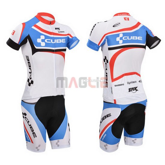 Maglia Cube manica corta 2014 blu e bianco