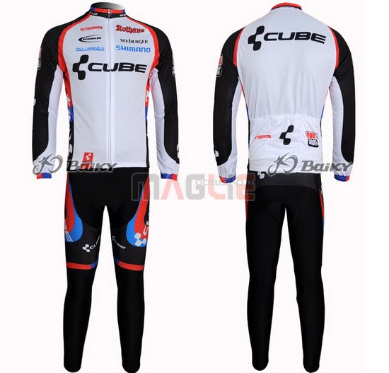 Maglia Cube manica lunga 2011 nero e bianco