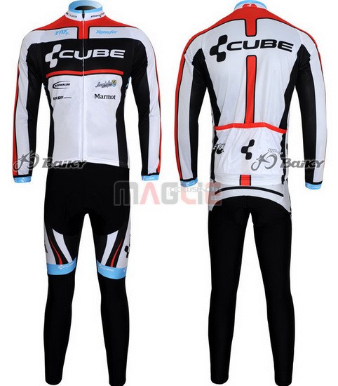 Maglia Cube manica lunga 2012 nero e bianco