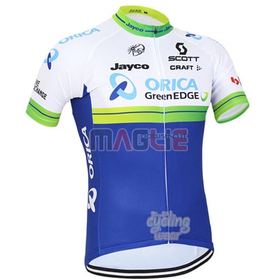 Maglia Green manica corta 2016 Edge verde e blu