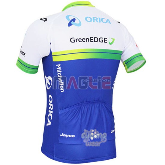 Maglia Green manica corta 2016 Edge verde e blu