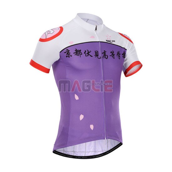 Maglia CyclingBox manica corta 2014 bianco e viola