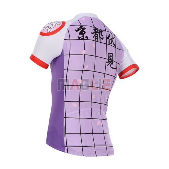 Maglia CyclingBox manica corta 2014 bianco e viola